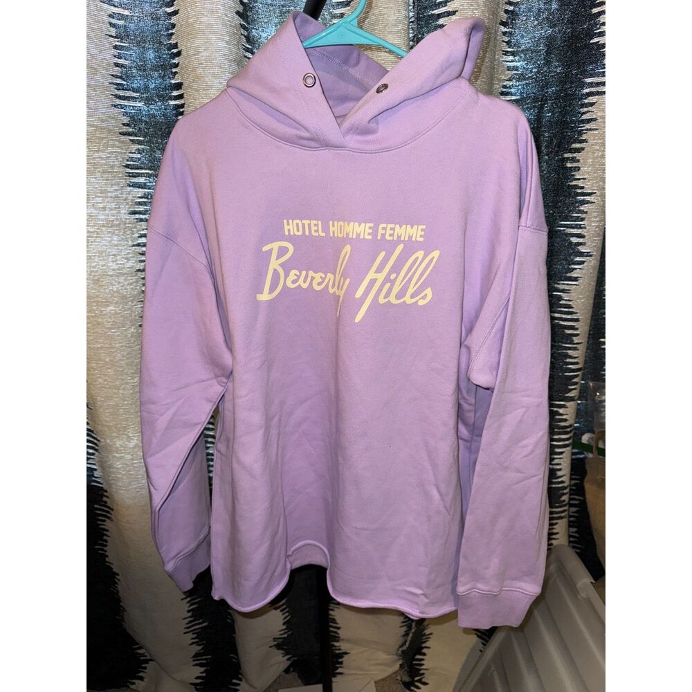 NWOT Hotel Homme Femme Beverly Hills Hoodie in Purple size M